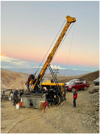Proyecto El Fierro — perforación en cordillera